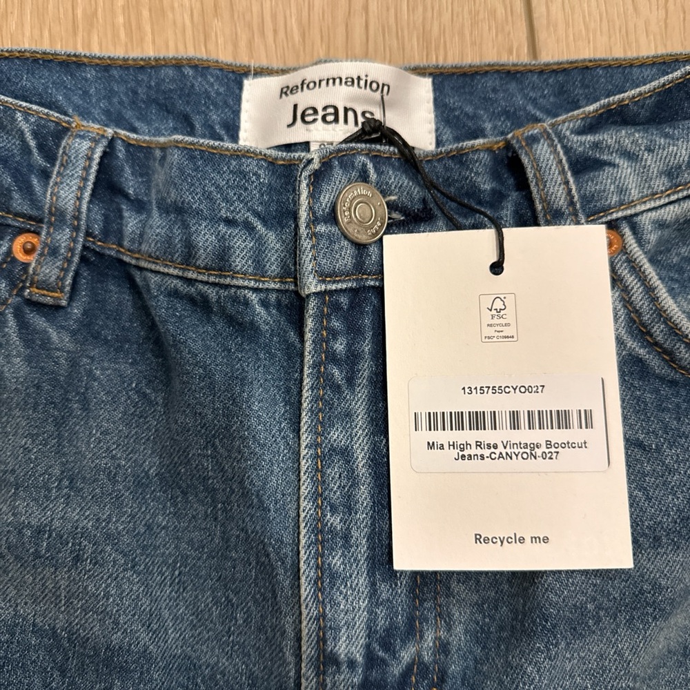 NWT reformation mia high rise bootcut 27 - Picture 2 of 6
